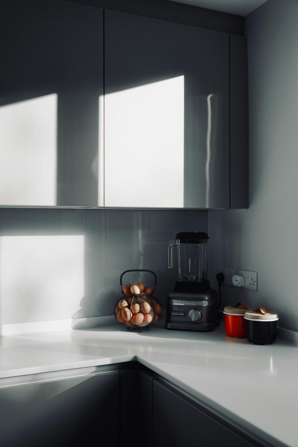 Modern kitchen with natural lighting