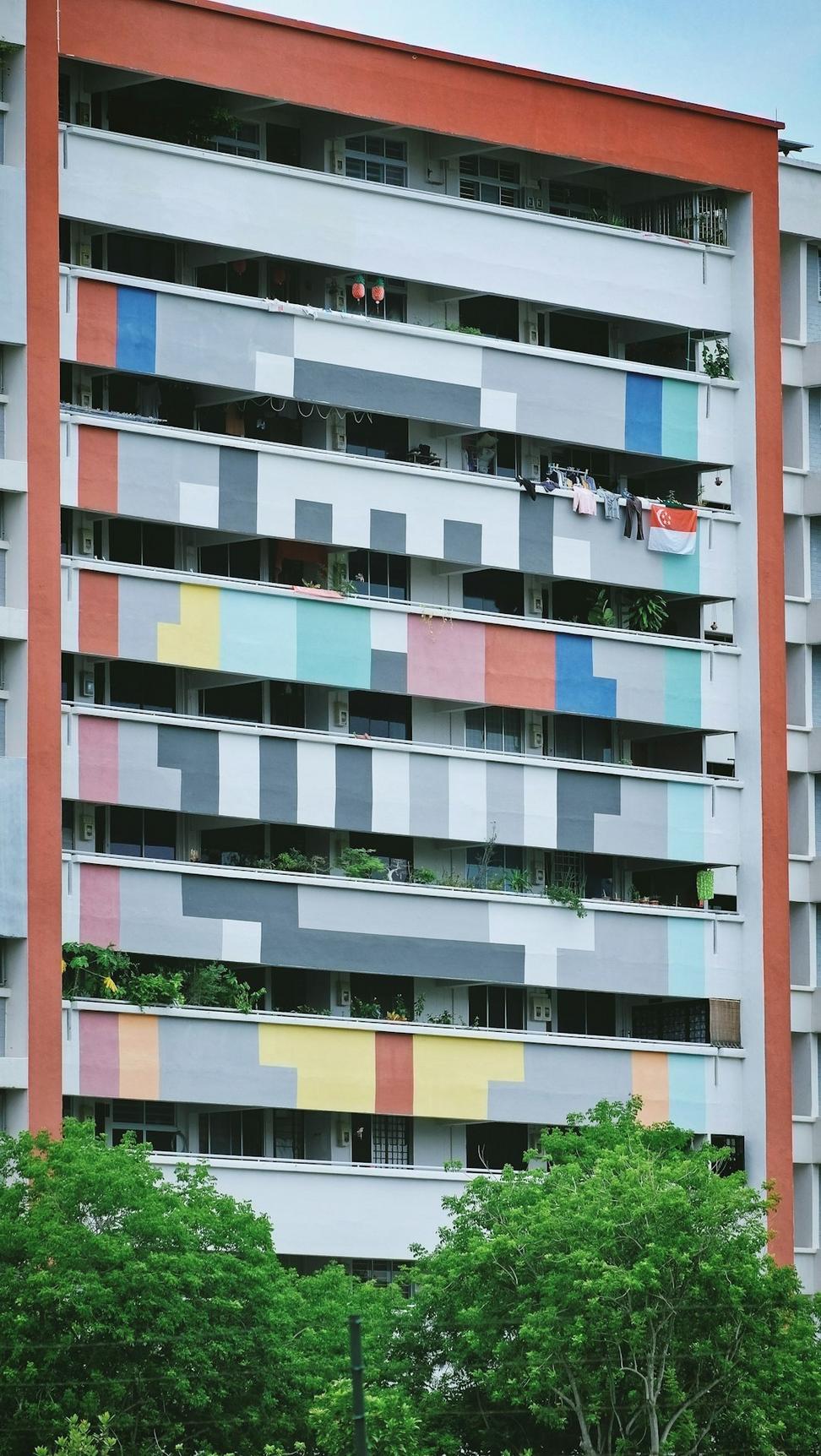 Sustainable building facade detail